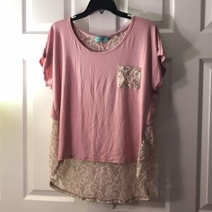 Pink Lace Top